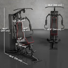 Soozier Home Gym-Includes ten pieces of 10 lb counterweight blocks 
