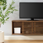 Modway Render 46" Wall-Mount Media Console TV Stand - Walnut-Modern TV Stand For TVs up to 50"