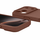 Avana Velvet Compatible with MagSafe Case for iPhone 17 Pro - Mocha-Strap slot for charms or lanyard