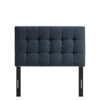Modway Lily Upholstered Twin Size Headboard - Navy Chenille-Padded Construction