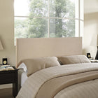 Modway Region Upholstered Queen Headboard - Cafe-Particleboard with solid wood poles