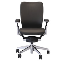 Nightingale IC2 Mid Back Task Chair - Black-Slow release synchronous knee tilt mechanism with dual-lever, integrated seat slide adjustment, pneumatic assist forward and recline adjustment, infinite tilt lock, pneumatic height adjustment and front tension control