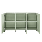 Modway Dahlia 55.5"  Fluted and Scalloped Sideboard Storage Cabinet - Sage-Assembly Required