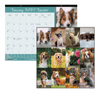 Blueline 2027 Man's Best Friend Monthly Desk Pad Calendar - 22" x 17" - Bilingual-Two-hole punched to hang