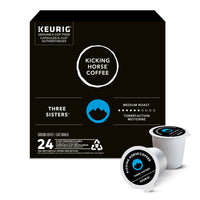Kicking Horse Coffee K-Cup Coffee Pods - Three Sisters Medium Roast - 24 Pack-Roast: Medium, Body: Full, Acidity: Medium