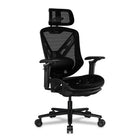 COUGAR Speeder Mesh Reclining & Tilting Chair with Retractable Footrest - Black-Motor Racing-Inspired Design: Sleek, racing car-inspired frame brings energy and elegance to your home office or gaming setup
