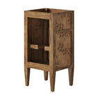 Modway Elysian 18" Wood Bathroom Vanity Cabinet - Brown-Mango Wood Construction