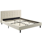 Modway Linnea Full Bed - Beige-Platform Bed Frame With Headboard