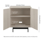 Hudson&Canal Whitman 28"W Accent Cabinet - Alder White-8
