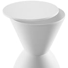 Modway Haste Backless Stool - White-For Indoor or Outdoor Use