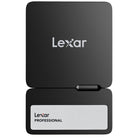 Lexar Professional Go Portable SSD with Hub - 1 TB - Black-The portable SSD plus the hub, which has its own four USB Type-C ports, along with included adapters and cables, gives you the ultimate flexibility to customize your setup to suit the shoot