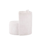Brassex Callan Accent Chair - White -Premium fabric cover