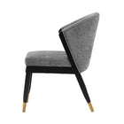 Manhattan Comfort Ola 21.46" Modern Chenille Upholstered Dining Chair - Grey - Set of 2-Inner Seat Depth: 18.5 in. Seat Height: 19.69 in. Inner Seat Width: 20.87 in