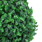 Outsunny 44" Artificial Boxwood Topiary Ball Tree - Dark Green - 2 Pack-PE moss and cement soil are included, making them more stable and real 