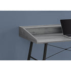 Monarch Specialties 7541 48" Computer Desk - Grey/Black Metal-Finished on all sides for flexible placement anywhere in a home office