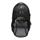Swissdigital Meilen Backpack with SD Finder-Dedicated powerbank pocket, water bottle pocket, glasses case pocket, key clip, multifunctional pockets, and breathable back panel of the backpack features mesh padding for comfortable air ventilation.