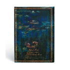 Paperblanks Midi Lined Wrap Closure Hardcover Journal - Monet (Water Lilies) Letter to Morisot-Wrap closure
