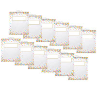 Ashley Productions Hanging Confetti Pattern Storage/Book Bag - 11" x 16" - 12 Pack-Extra strong and durable storage bags
