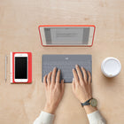 Logitech Keys-To-Go Bluetooth Keyboard for iPhone, iPad, and Apple TV - Stone-Full row of iOS shortcut keys provide one-tap access to popular functions like volume up/down, mute, media controls, and more
