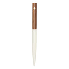Gry Mattr Cream Wood and Metal Ballpoint Pen - 0.7mm - Black Ink-Black ink