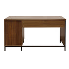 Sully Bay St. 3 Drawer Desk - Walnut-3 Integrated drawers