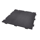 Edgewood Voyager Residential Home Fitness Impact And Sound Absorbing Interlocking Tile - 24" W x 24" L x 1/4" D - Black-Low odor