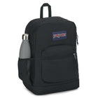 Jansport Crosstown Plus Backpack - Black-Straight-cut, padded shoulder straps