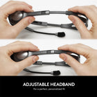 Logitech H111 Over-The-Head Stereo Headset - Black-Flexible mic can be positioned for better voice capture and background noise reduction