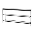 Hudson&Canal Alexis 55"W Console Table - Blackened Bronze-Table has a weight capacity of 50 lbs