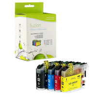 fuzion Brother LC203C (LC203BK) Compatible Inkjet Cartridges - High Yield - Black/Cyan/Magenta/Yellow - 4 Pack-Ink Colour: Black, Cyan, Magenta, Yellow