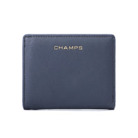 Champs Iconic Hybrid Wallet - Navy-RFID Blocking Card Holder
