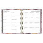 Blueline Monthly Planner - 9-1/4" H x 7"-1/4" W - Floral Design - Bilingual-Important events