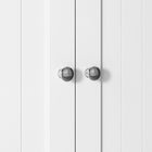 HOMCOM Medicine Cabinet with Adjustable Shelf and 2 Doors - White-Modern style complements various decor themes, enhancing room aesthetics