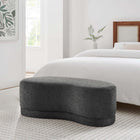 Modway Nimbus 48" Upholstered Ottoman Bench - Cast Slate-Solid Wood, MDF, Plywood Frame