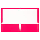 JAM Paper Laminated Two-Pocket Glossy Presentation Folders - Fuchsia Hot Pink - 6 Pack-Size: 9.25 x 11.5 inches