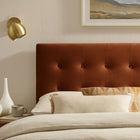 Modway Emily Stain-Resistant Performance Velvet Full Size Headboard - Rust-Full Size Headboard
