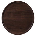 Modway Amina Round Acacia Wood Side Table - White/Walnut-Assembly Required
