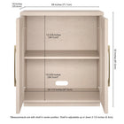 Hudson&Canal Tillman 28"W Accent Cabinet - Alder White-8