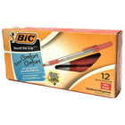 BIC Ultra Round Stic Grip Ballpoint Pens - 1.2mm - Red - 12 Pack-Red