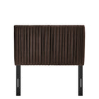 Modway Eloise Stain-Resistant Performance Velvet Twin Headboard - Chocolate Brown-Assembly Required