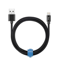 Blu Element Braided Charge/Sync Lightning USB 4ft Black (B4MFIBK)-Extra durable, braided design resistant to wear and tear