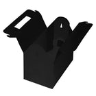 JAM Paper Plastic Lunchbox - 4 3/4" x 7 3/4" x 4 3/4" - Black -Sold individually