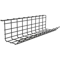 ShoppingAll Under Desk Cable Management Organizer Sturdy Metal Cable Tray - Black-WIDE & SPACIOUS RACK: Wide storing space provides a piece of mind keeping your cables and power strips out of your sight. Get the messy wires under your table out of the way and boost your performance in a clean workstation.