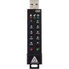 Apricorn Aegis Secure Key 3NX Encrypted USB 3.1 Gen 1 16 GB Flash Drive - Black-Patented setting where the admin can designate whether the device will permit itself to be reset by a User or after a brute force attempt. 