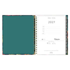 Blueline Weekly/Monthly Planner - 11" H x 8"-1/2" W - Flower Design - English-Includes reference calendars