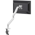 ShoppingAll Premium Monitor Arm Desk Mount for Single Screen - White-Wide compatibility: fits 17–34" monitors up to 11 kg (24.2 lb)