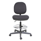 TygerClaw Fabric Back Office Stool Chair (TYFC3306)-Built in lumbar support to maintain proper sitting posture