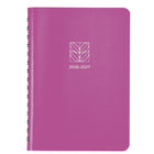 Blueline 13 Months Weekly/Monthly Academic Planner - July to July - 8" H x 5" W - Assorted Colours - English-Twin-wire binding, soft Vicuana cover