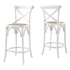 Modway Gear Counter Stool - White-7