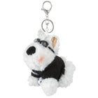 Merangue Scottie Dog Ball Puff Keychain-Easy to attach to bags, backpacks, or keyrings
